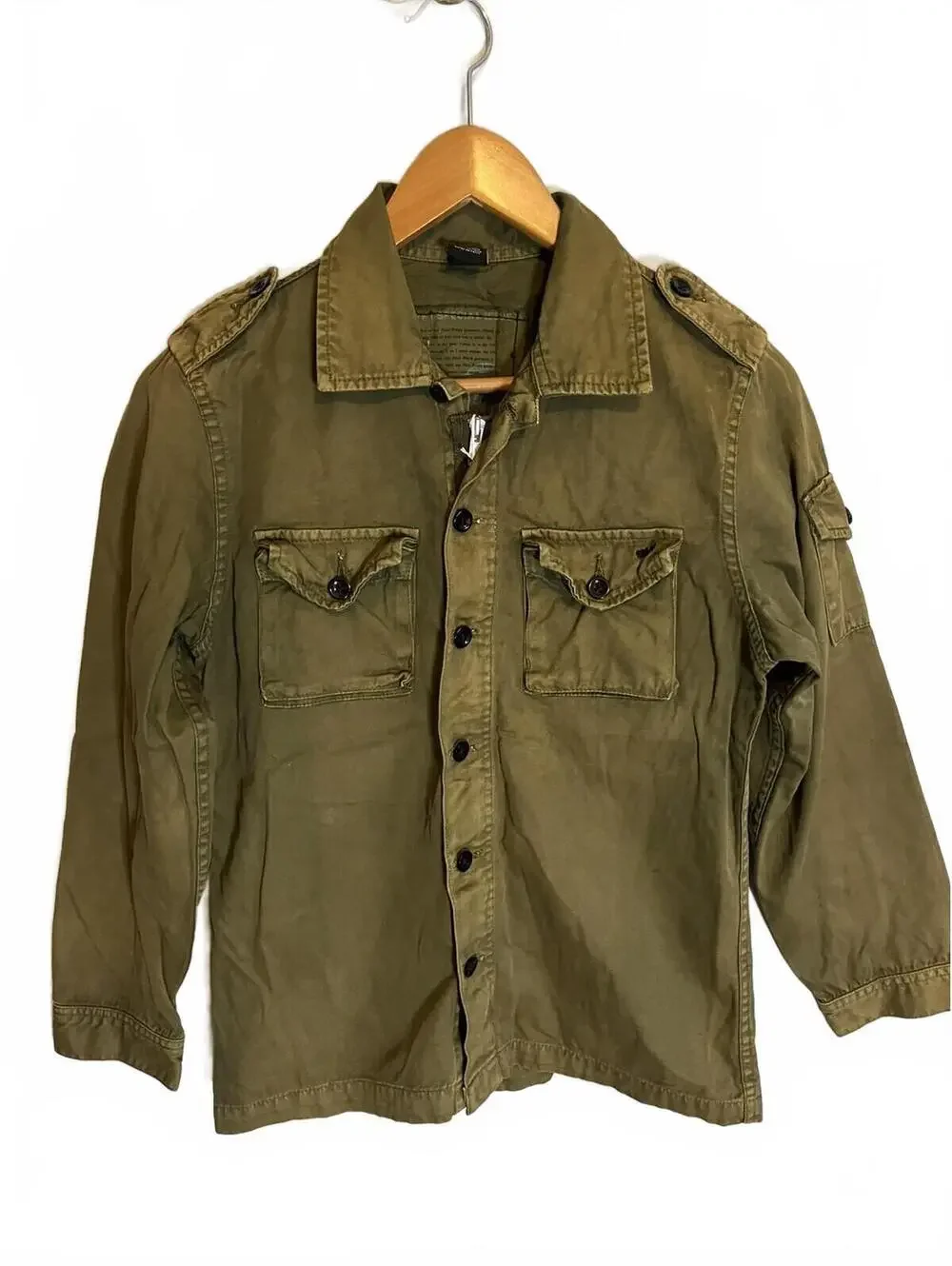 Y2K 2007 Paul Frank Army Green Utility Jacket Girls Medium Cotton